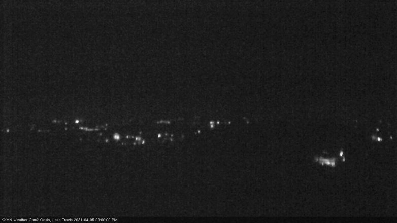 Lake Travis webcam, April 5, 2021 9:00 PM CT