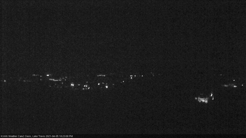 Lake Travis webcam, April 5, 2021 10:25 PM CT
