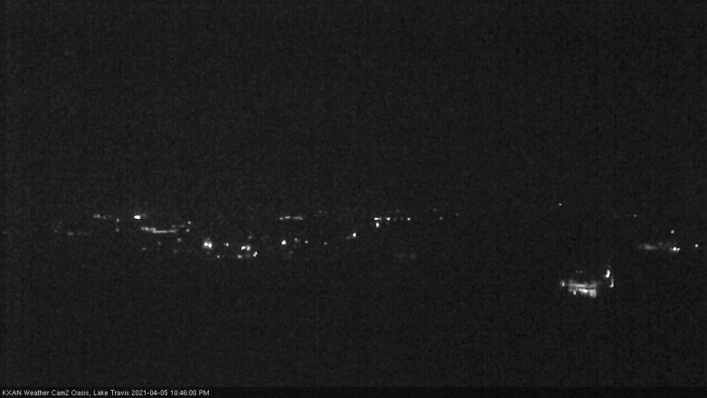 Lake Travis webcam, April 5, 2021 10:45 PM CT