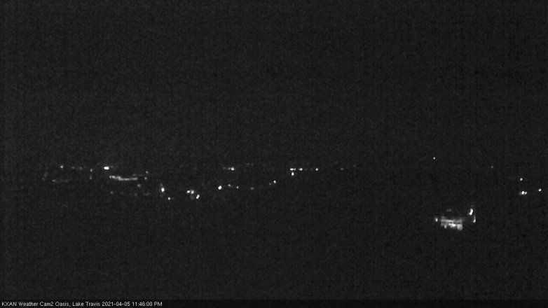 Lake Travis webcam, April 5, 2021 11:45 PM CT