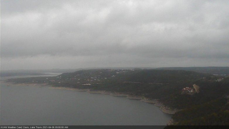 Lake Travis webcam, April 6, 2021 9:00 AM CT