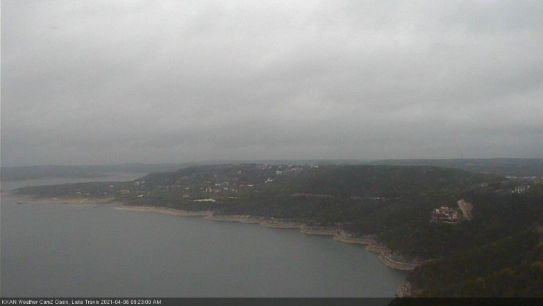 Lake Travis webcam, April 6, 2021 9:25 AM CT