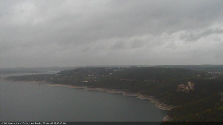 Lake Travis webcam, April 6, 2021 9:45 AM CT