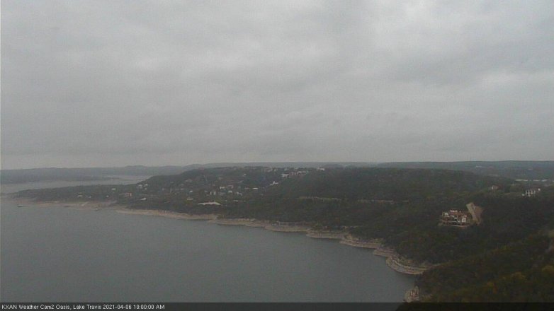 Lake Travis webcam, April 6, 2021 10:00 AM CT