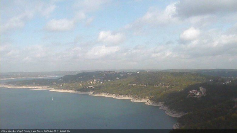 Lake Travis webcam, April 6, 2021 11:00 AM CT