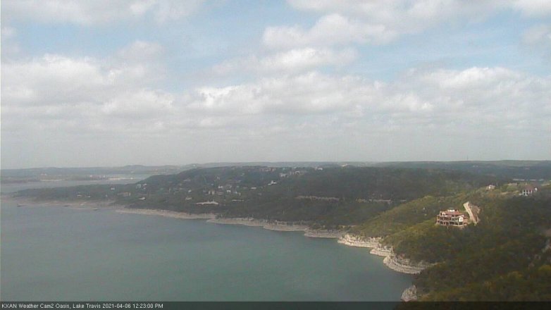 Lake Travis webcam, April 6, 2021 12:25 PM CT