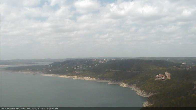 Lake Travis webcam, April 6, 2021 2:00 PM CT