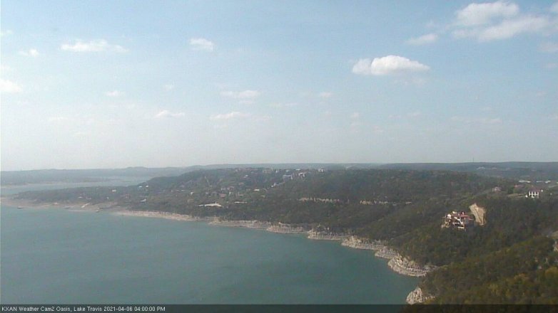 Lake Travis webcam, April 6, 2021 4:00 PM CT