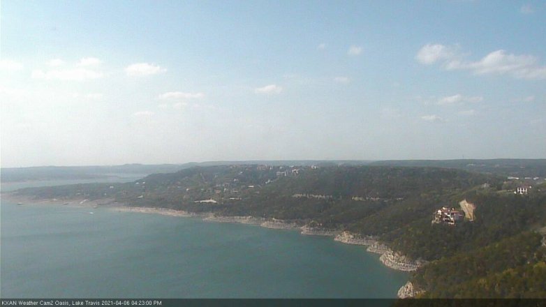 Lake Travis webcam, April 6, 2021 4:25 PM CT
