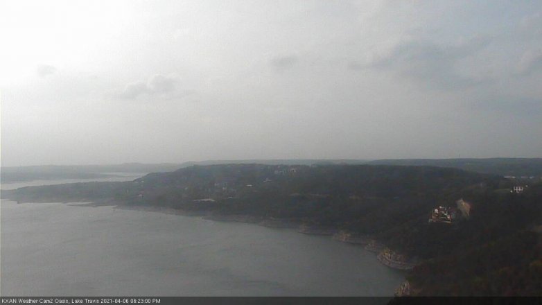 Lake Travis webcam, April 6, 2021 6:25 PM CT