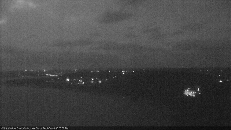 Lake Travis webcam, April 6, 2021 8:25 PM CT