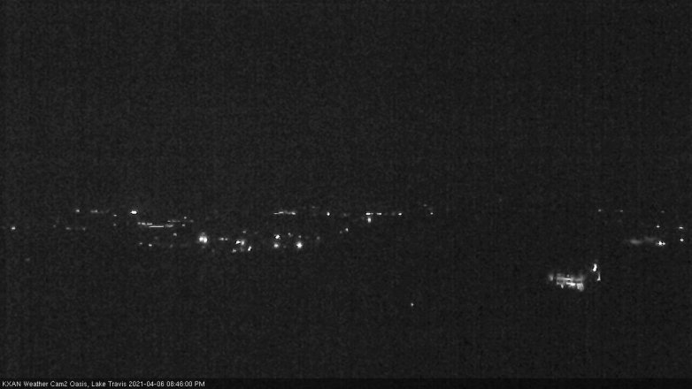 Lake Travis webcam, April 6, 2021 8:45 PM CT