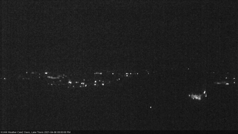 Lake Travis webcam, April 6, 2021 9:00 PM CT