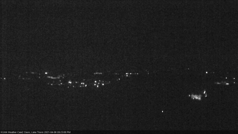 Lake Travis webcam, April 6, 2021 9:25 PM CT