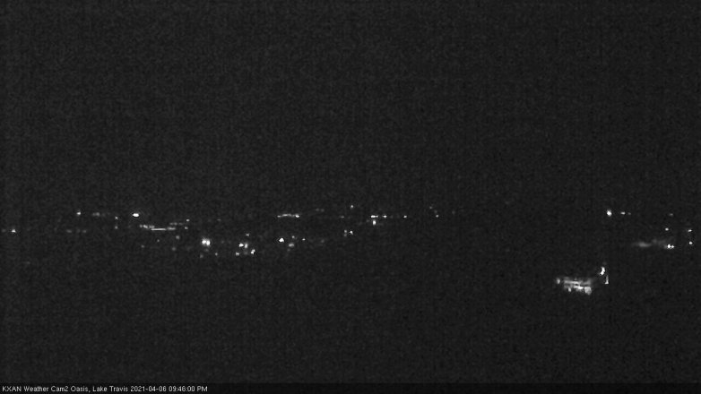 Lake Travis webcam, April 6, 2021 9:45 PM CT