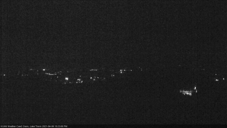 Lake Travis webcam, April 6, 2021 10:25 PM CT