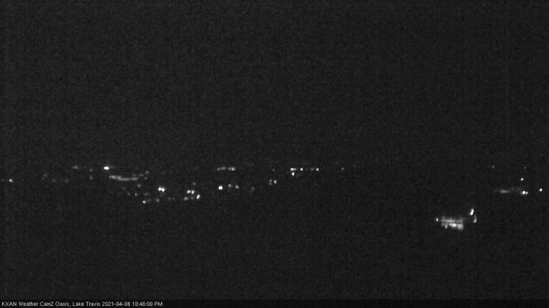 Lake Travis webcam, April 6, 2021 10:45 PM CT