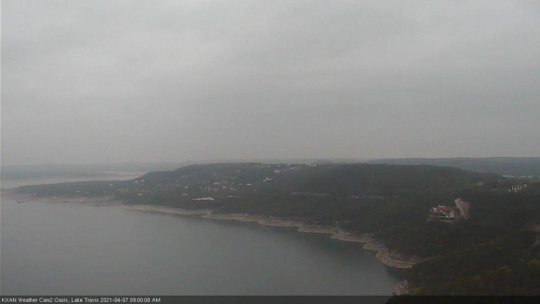Lake Travis webcam, April 7, 2021 9:00 AM CT
