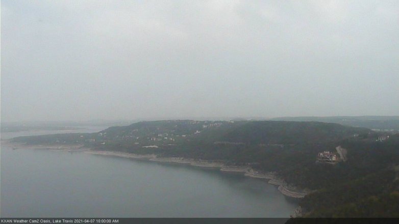 Lake Travis webcam, April 7, 2021 10:00 AM CT