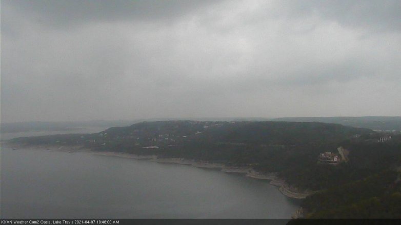 Lake Travis webcam, April 7, 2021 10:45 AM CT