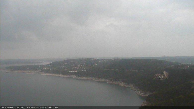 Lake Travis webcam, April 7, 2021 11:00 AM CT