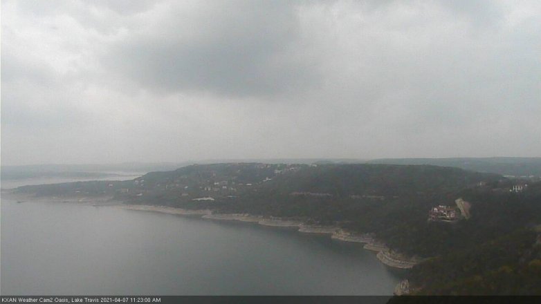 Lake Travis webcam, April 7, 2021 11:25 AM CT