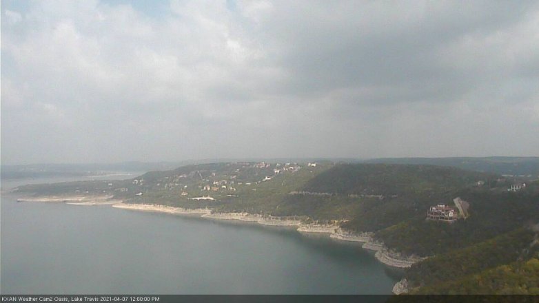 Lake Travis webcam, April 7, 2021 12:00 PM CT