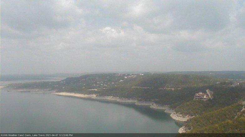 Lake Travis webcam, April 7, 2021 12:25 PM CT