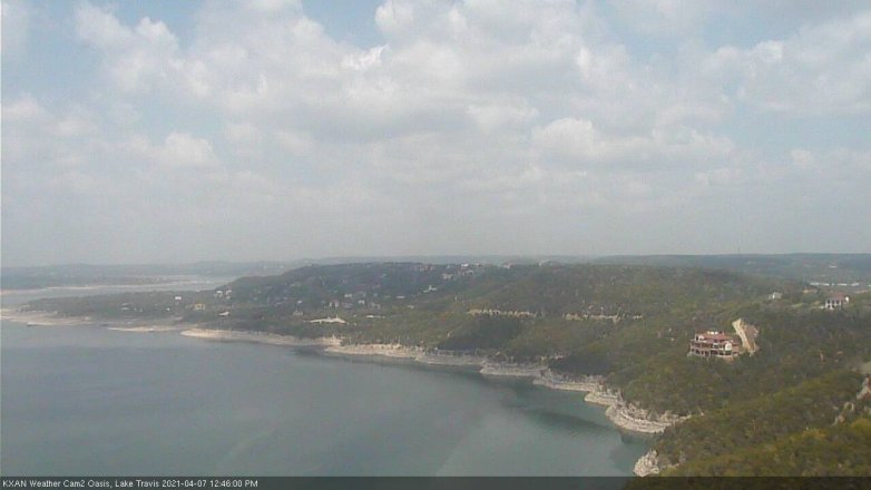 Lake Travis webcam, April 7, 2021 12:45 PM CT