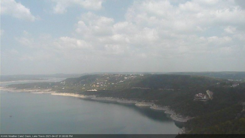 Lake Travis webcam, April 7, 2021 1:00 PM CT