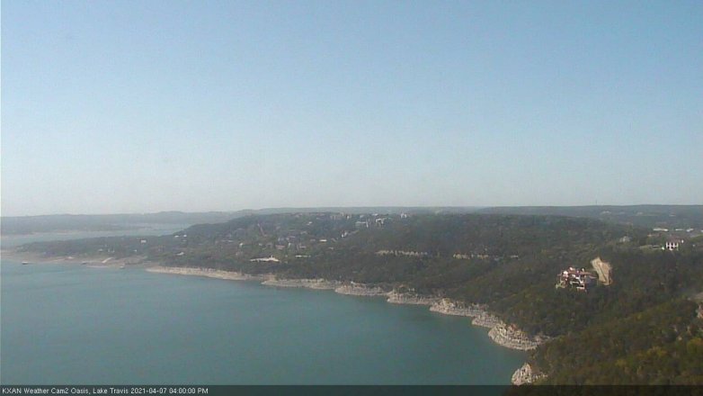 Lake Travis webcam, April 7, 2021 4:00 PM CT