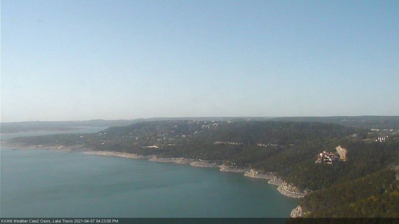 Lake Travis webcam, April 7, 2021 4:25 PM CT