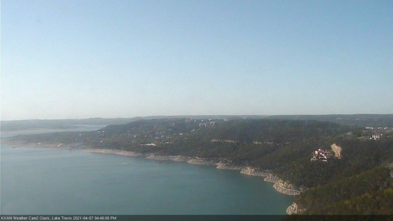 Lake Travis webcam, April 7, 2021 4:45 PM CT
