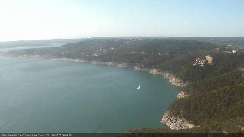 Lake Travis webcam, April 7, 2021 5:00 PM CT