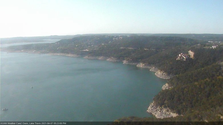 Lake Travis webcam, April 7, 2021 5:25 PM CT