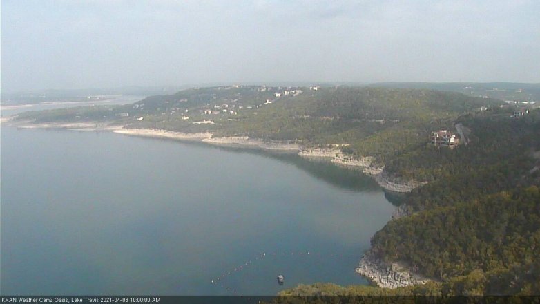 Lake Travis webcam, April 8, 2021 10:00 AM CT