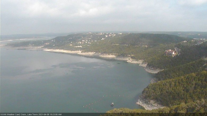 Lake Travis webcam, April 8, 2021 10:25 AM CT