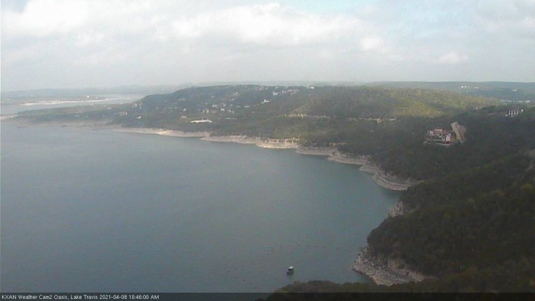 Lake Travis webcam, April 8, 2021 10:45 AM CT