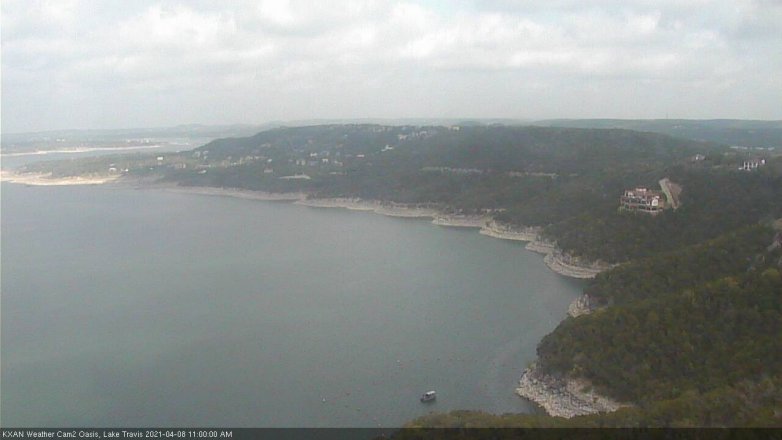 Lake Travis webcam, April 8, 2021 11:00 AM CT