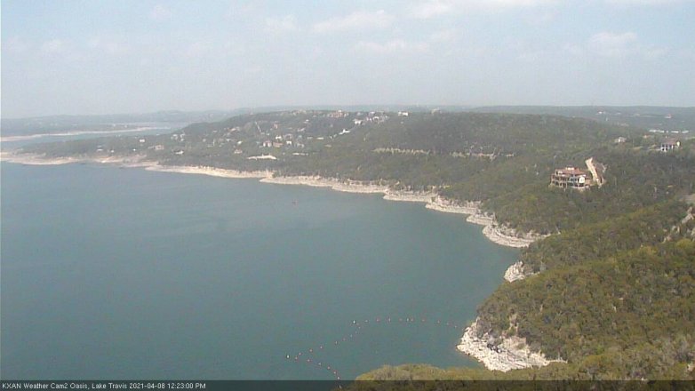 Lake Travis webcam, April 8, 2021 12:25 PM CT
