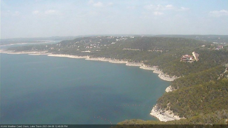Lake Travis webcam, April 8, 2021 12:45 PM CT