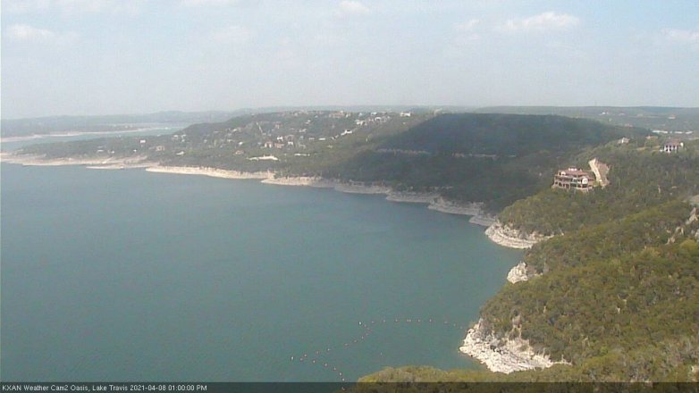 Lake Travis webcam, April 8, 2021 1:00 PM CT