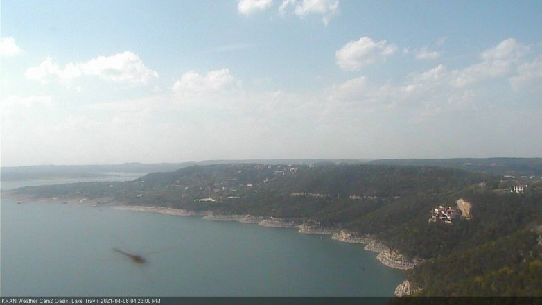 Lake Travis webcam, April 8, 2021 4:25 PM CT