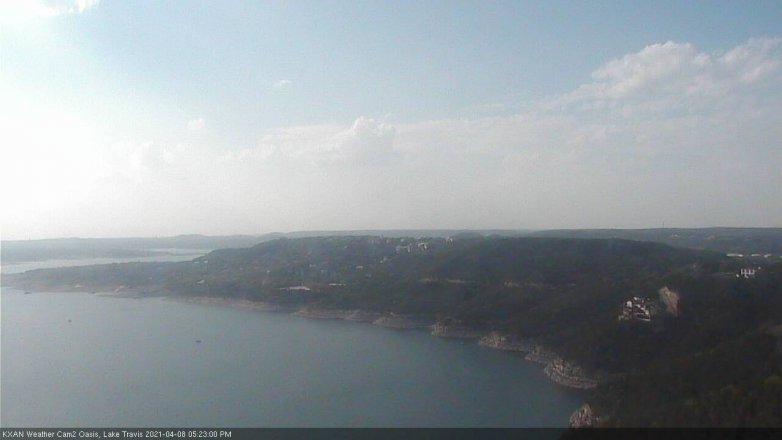 Lake Travis webcam, April 8, 2021 5:25 PM CT