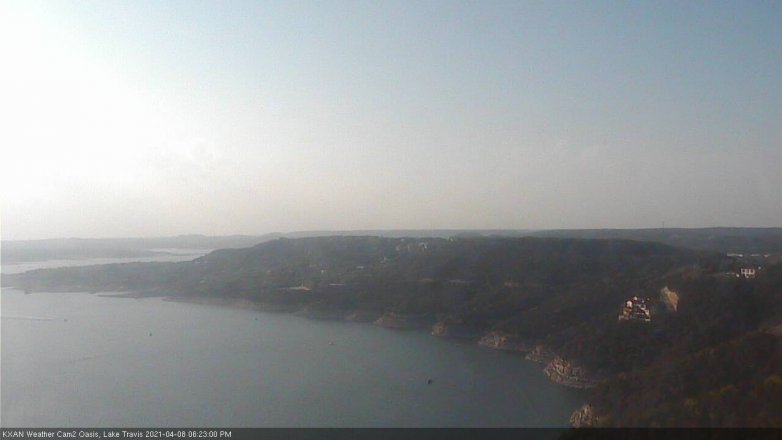 Lake Travis webcam, April 8, 2021 6:25 PM CT