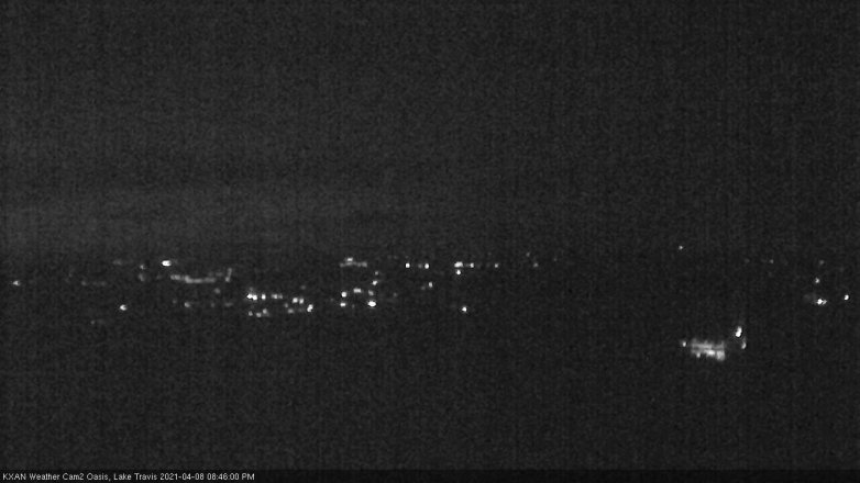 Lake Travis webcam, April 8, 2021 8:45 PM CT
