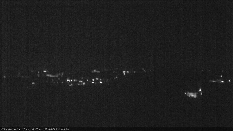 Lake Travis webcam, April 8, 2021 9:25 PM CT