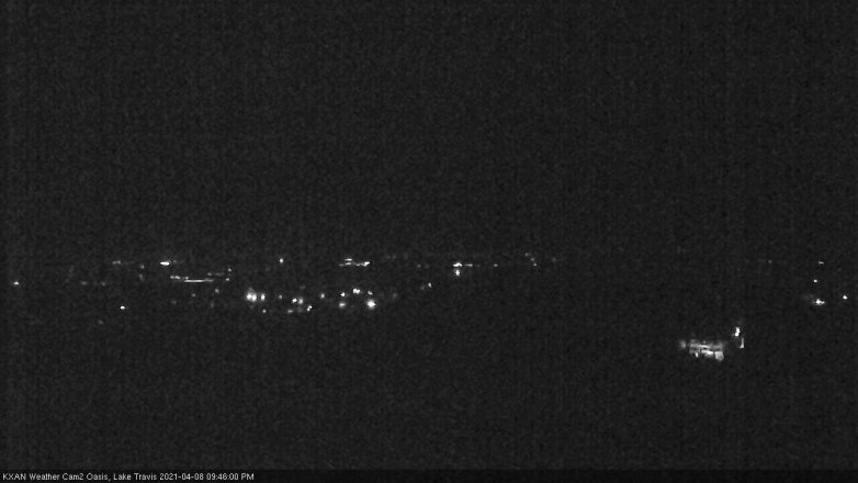 Lake Travis webcam, April 8, 2021 9:45 PM CT