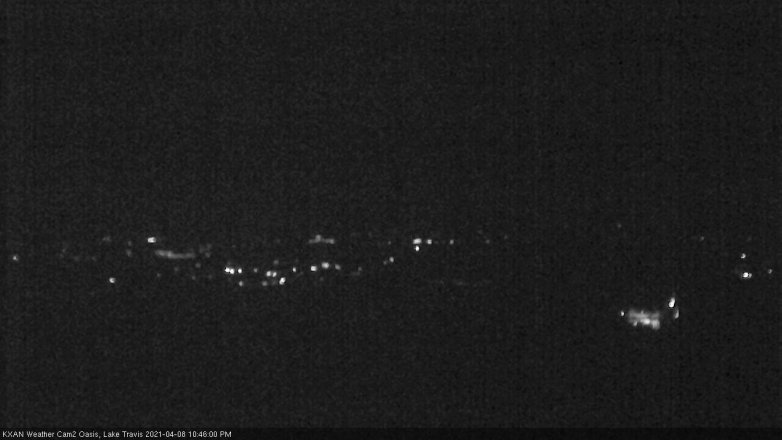Lake Travis webcam, April 8, 2021 10:45 PM CT