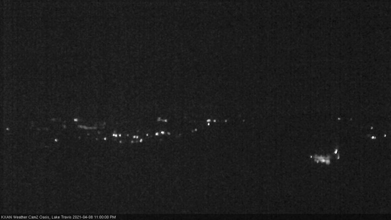 Lake Travis webcam, April 8, 2021 11:00 PM CT